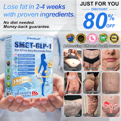 🏥𝑶𝒇𝒇𝒊𝒄𝒊𝒂𝒍 𝑺𝒕𝒐𝒓𝒆 |𝐵uil𝗱𝐿ea𝐟® 𝑮𝐋𝑃-1 Slim & Firm 𝑁ano 𝑀icroneedle 𝑃atch with Collagen,Turmeric&Matrixyl 3000 丨Obesity,Cardiovascular Diseas, Diabetes, Sleep Apnea, Joint Problems and More